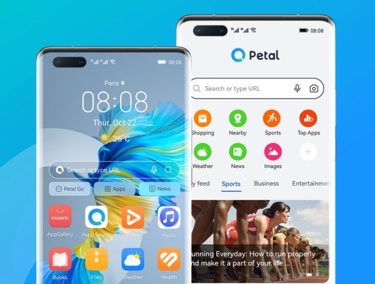O Petal Search é um dos aplicativos mais inovadores da Huawei - a Huawei supostamente está testando o HarmonyOS 3.1 antes de ser pré-instalado na linha P60