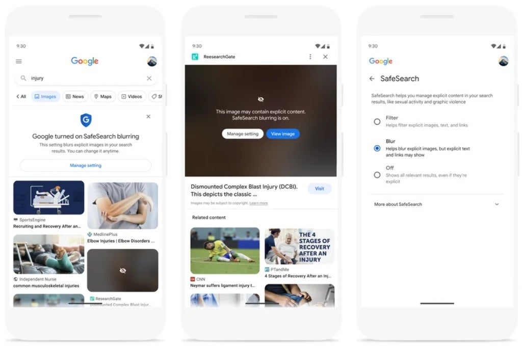 Google will soon blur explicit images by default found on the Search app - Google will soon blur explicit search result images by default