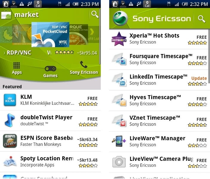 Sony Ericsson starts a trend, launches its own app channel in Android Market