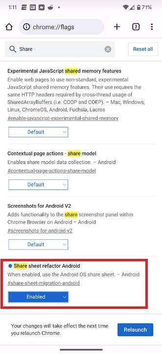 You can set Canary Chrome to run the native Android system share sheet by default - Here's proof that Google is about to upgrade Chrome's flawed share sheet