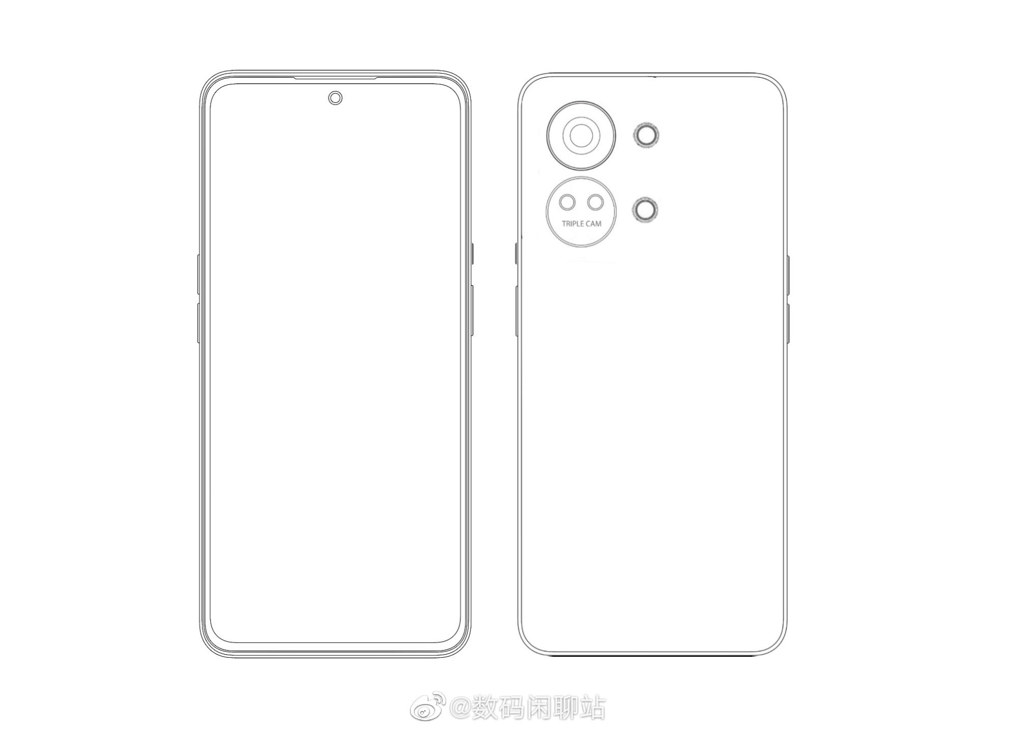 OnePlus Nord 3 sketch - New OnePlus Nord 3 leak confirms a 120Hz AMOLED display