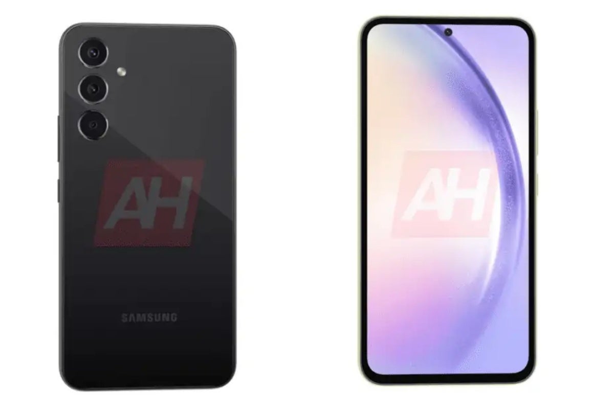 This is the Galaxy A54 5G in previously leaked renders. - Samsung&#039;s (not so) affordable Galaxy A34 5G and A54 5G leak again with updated specs