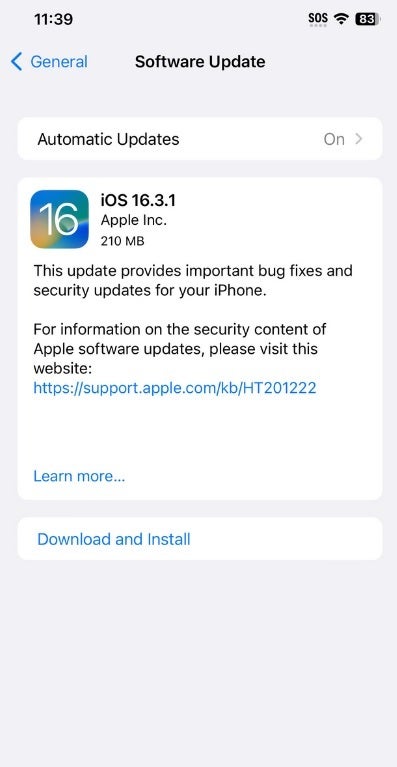 Apple released iOS 16.3.1 on Monday - Apple releases software updates for three mobile devices