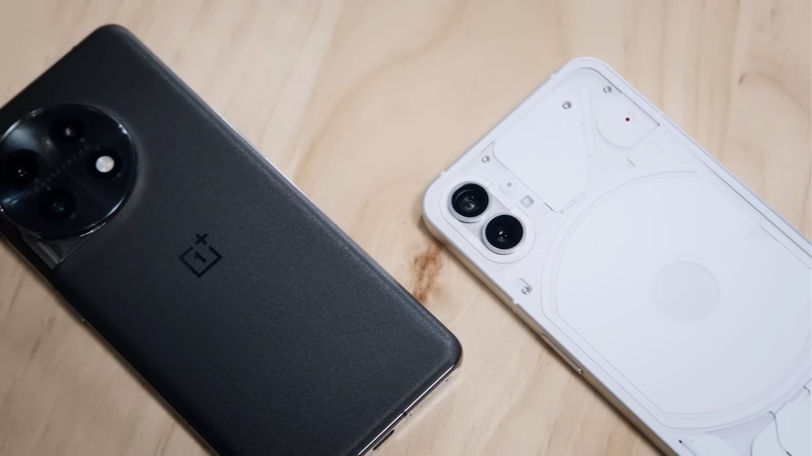 Via YouTube - Carl Pei reviews the OnePlus 11 and compares it to his Nothing Phone (1)