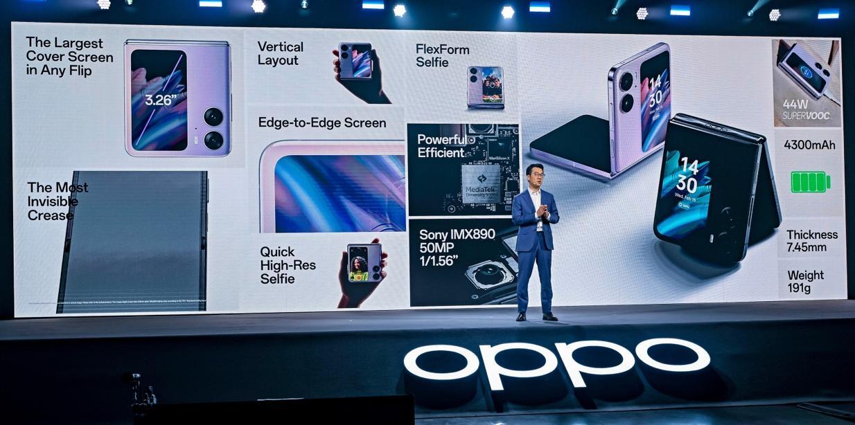 Oppo Find N2 Flip launch event - Foldable Oppo Find N2 Flip takes clamshells by storm with huge outer screen and battery