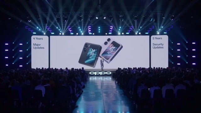 Oppo correspond à Samsung sur des années de support logiciel pour le Find N2 Flip