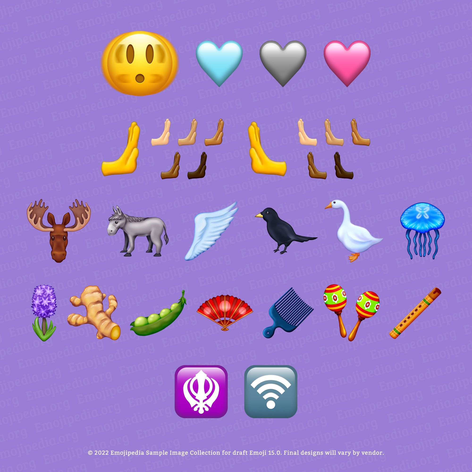 Tous les nouveaux emoji qui viendront avec iOS 16.4 (Image cred - Emojipedia.org - Inside iOS 16.4 : Toutes les corrections de bogues et les nouvelles fonctionnalités de la dernière version bêta publique