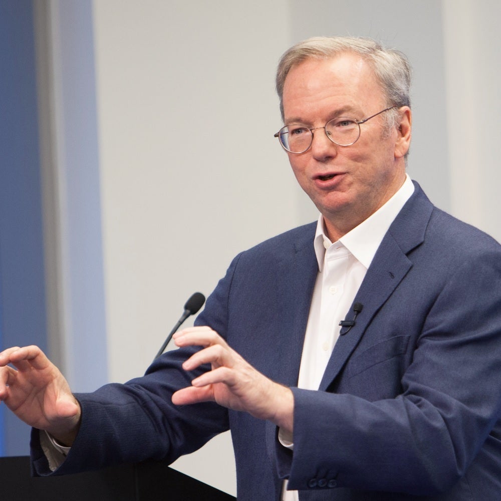 Former Google CEO and Chairman Eric Schmidt is listed as a defendant in the suit - Google and Apple have an illegal deal to keep Apple out of the search industry claims lawsuit
