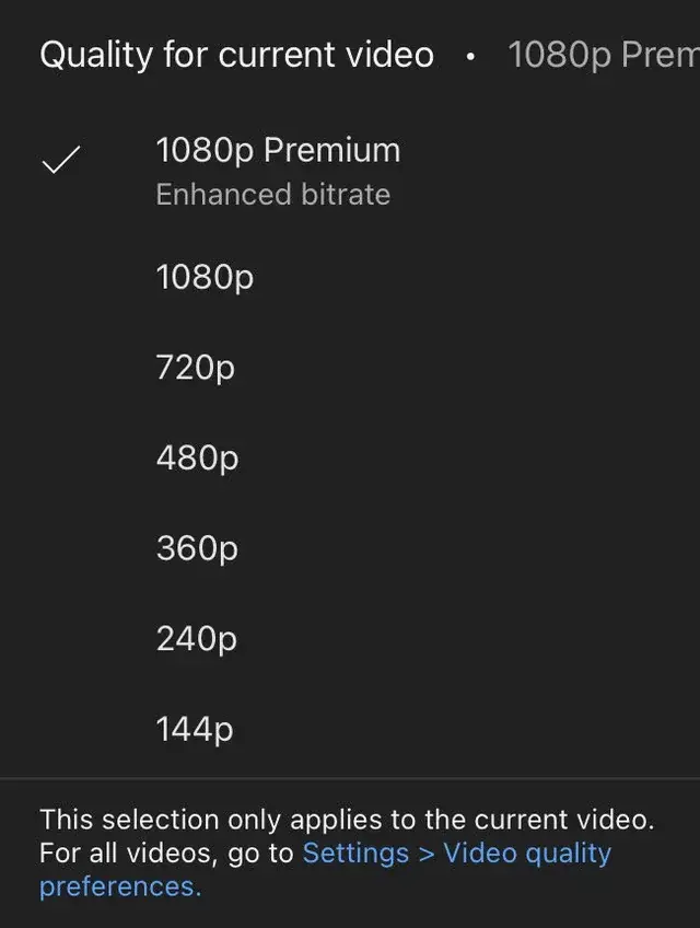 YouTube envisage peut-être de verrouiller le 1080p à un débit binaire plus élevé pour ses abonnés Premium