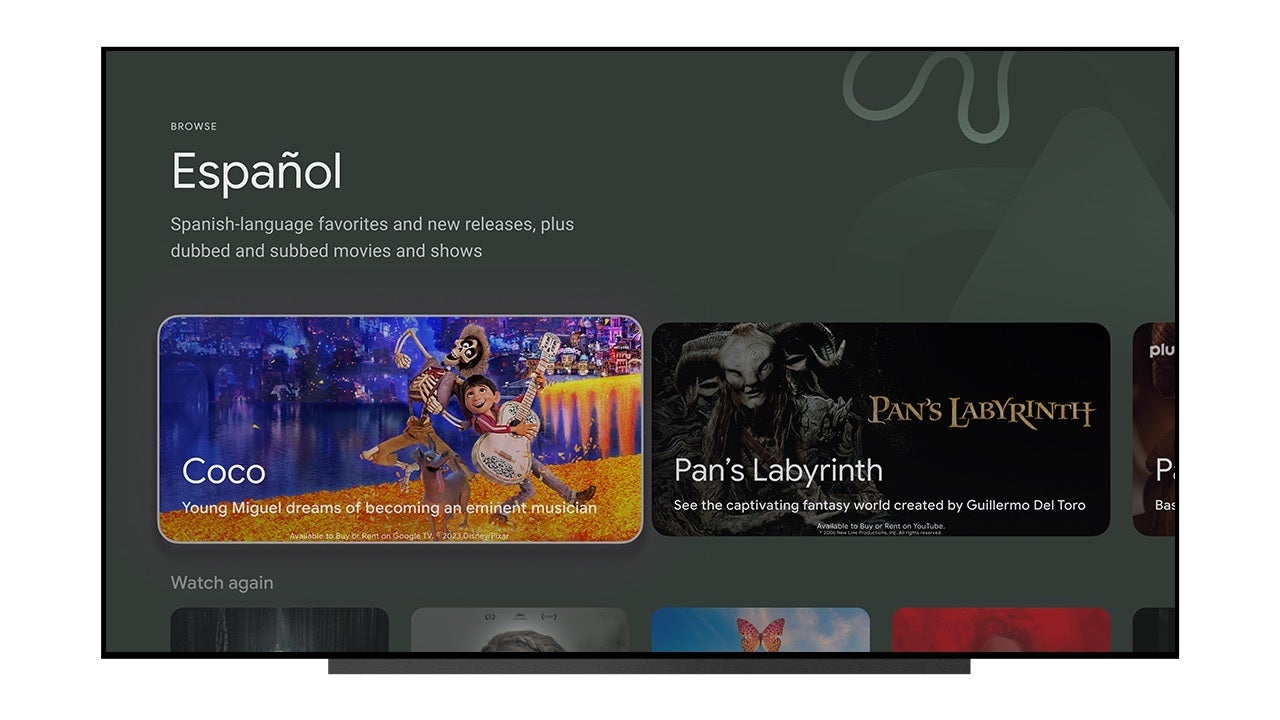 Google TV adds new landing pages to simplify navigation