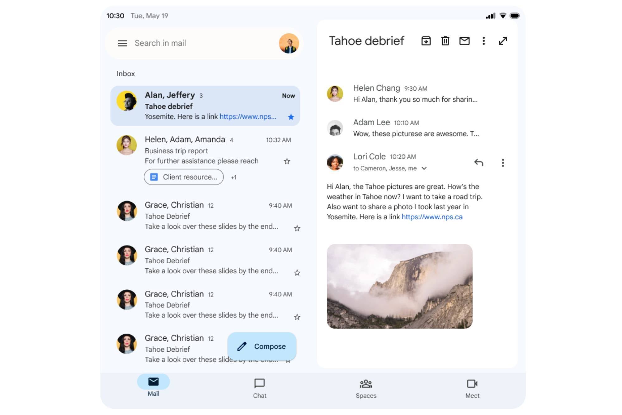 Gmail interface gets optimized for foldable phones like Galaxy Z Fold 4 - PhoneArena