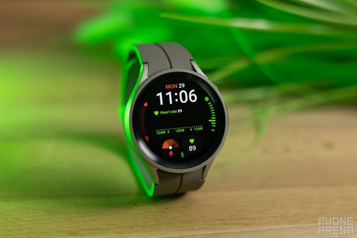 The direct sequel to the premium Galaxy Watch 5 Pro (pictured here) remains completely shrouded in secrecy. - Samsung is cooking up a small but potentially meaningful Galaxy Watch 6 battery upgrade