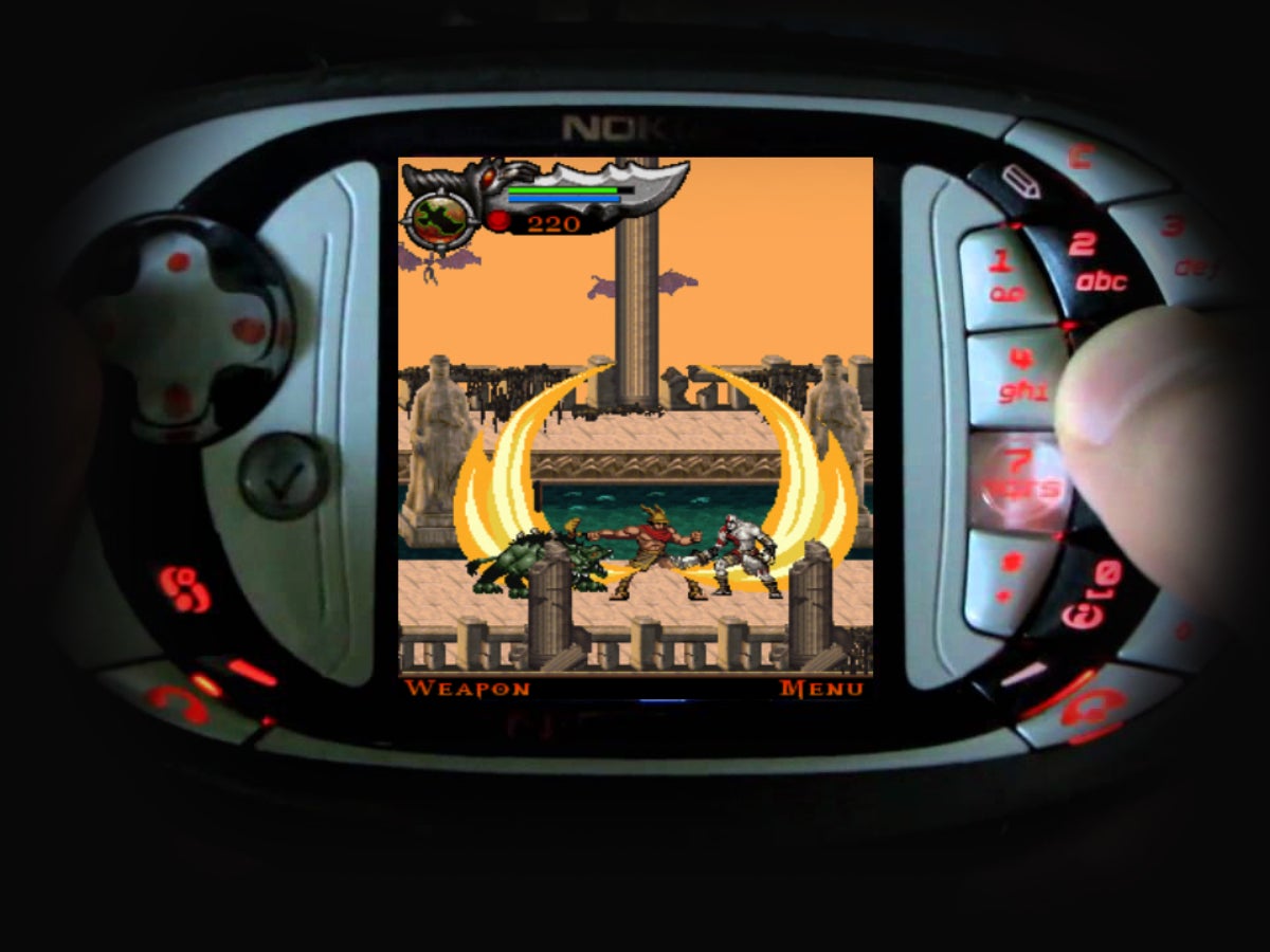 Just to clear things up - yes, this is an official God of War Java game! And it rocks! - Nokia N-Gage: a gaming phone so radical that it had to fail