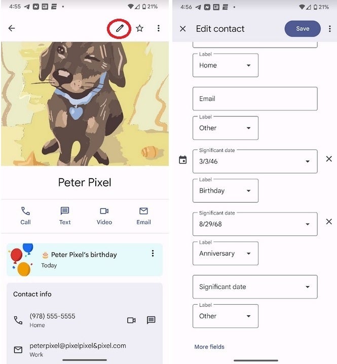 The For you tab on Google Contacts will alert you when it is a contact's birthday - Update to Google Contacts makes sure that you'll remember your wife's birthday