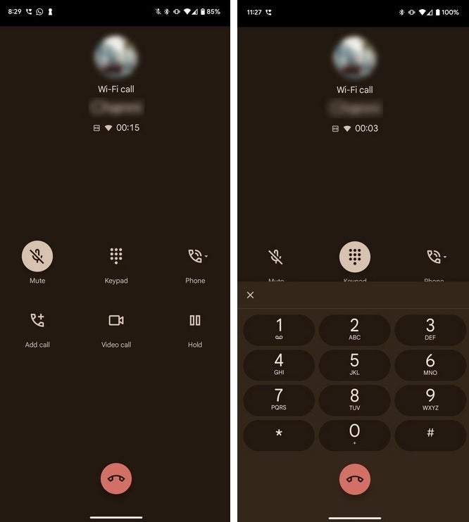 Before updating.  Image credit Android Police - Google is starting to roll out an improved user interface for the Android phone dialer