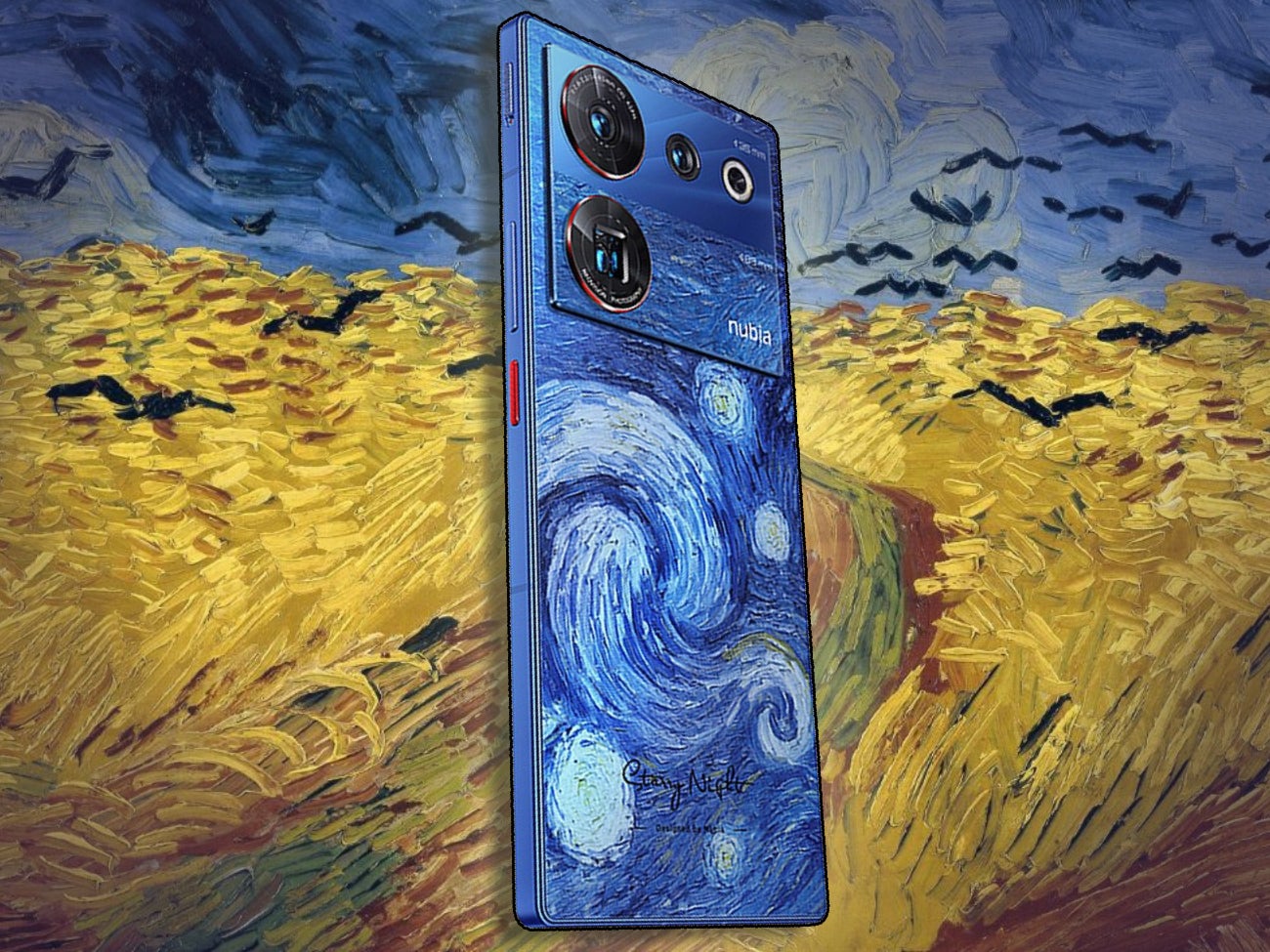 Van Gogh&#039;s work is spectacular as ever, even on a smartphone. - The Nubia Z50 Ultra gives new meaning to notchless displays, but it is also a powerhouse inside