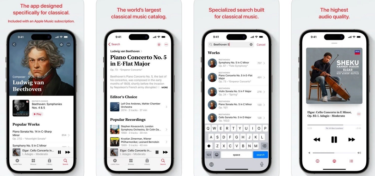 Apple dévoile sa nouvelle application autonome de musique classique - Apple annonce une nouvelle application autonome pour ceux qui ont un "intellectuel" goûts musicaux