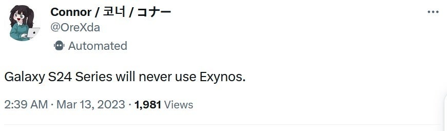 Tipster says that there will be no Exynos chipsets used on next year's Galaxy S24 line - Tipster says that the Galaxy S24 line will copy the S23 series in one important way