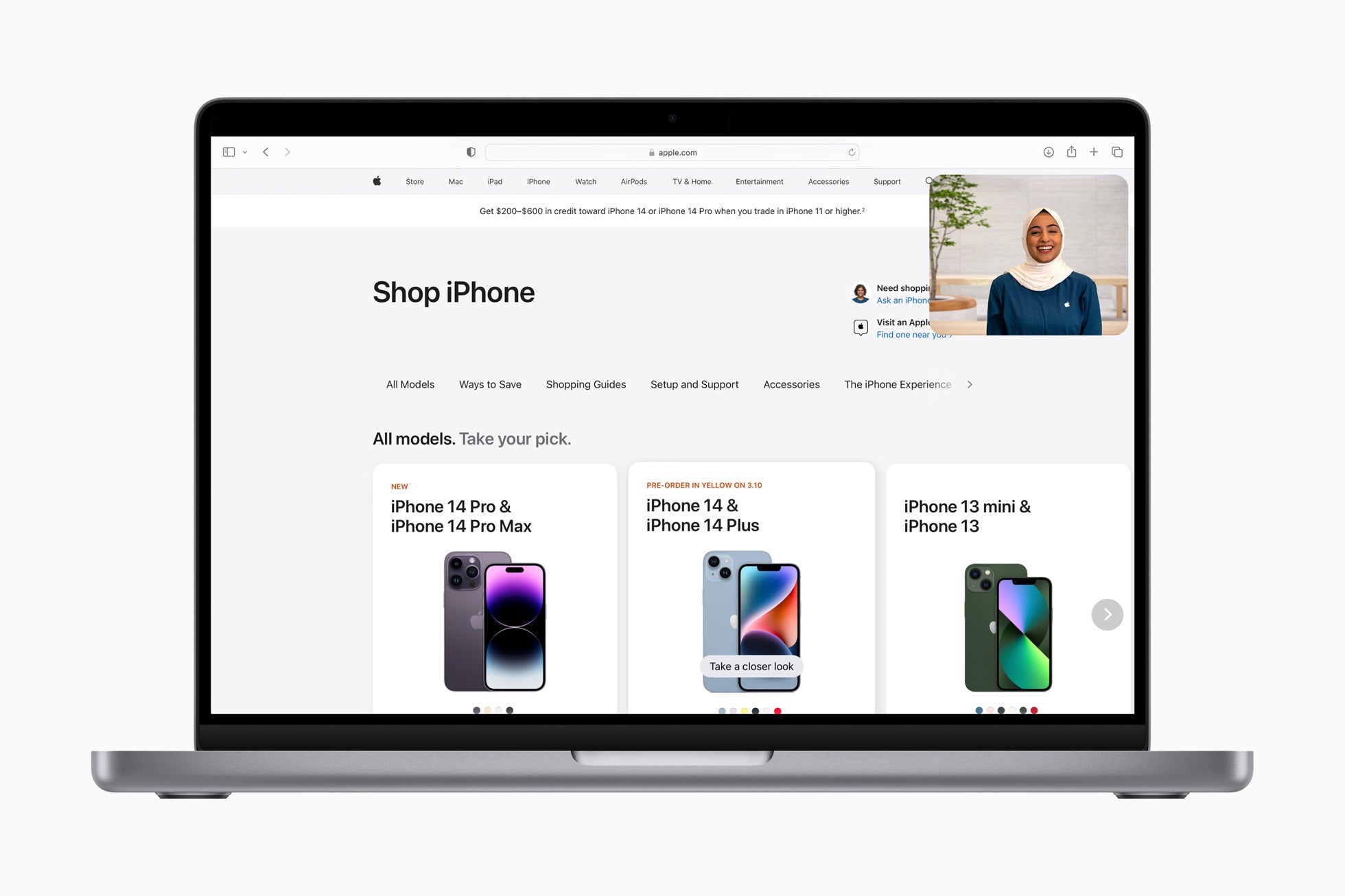 Those shopping for an iPhone can now get help using Apple's new Shop with a Specialist over Video service - Apple adds a new way for you to shop for an iPhone in the states