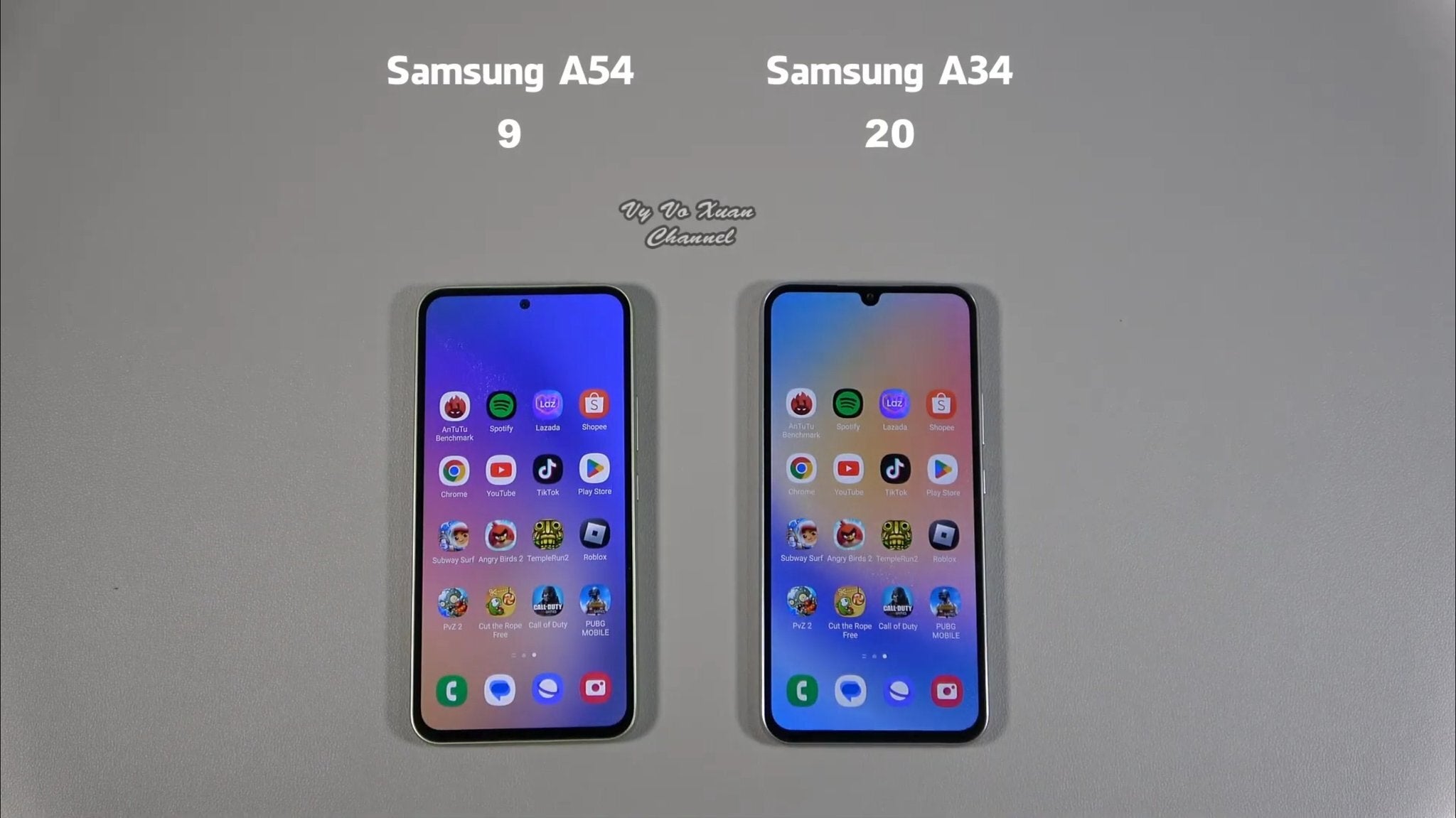 In a recent real-world speed test, the $300 Galaxy A34 was faster in opening apps than the Galaxy A54. Final score? 9-20. - Galaxy A54 - Samsung now makes cheaper phones worse to get people to spend more on Galaxy S23?