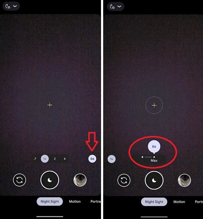 The improved Night Sight on the Pixel 6 line allows users to select a faster exposure time or a longer exposure time for Night Sight - Google Camera app version 8.8 gives Pixel 6 users the faster and improved Night Sight feature