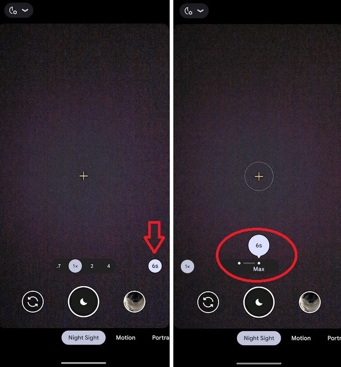 L'amélioration de Night Sight sur la ligne Pixel 6 permet aux utilisateurs de sélectionner un temps d'exposition plus rapide ou un temps d'exposition plus long pour Night Sight - La version 8.8 de l'application Google Camera offre aux utilisateurs de Pixel 6 la fonction Night Sight plus rapide et améliorée