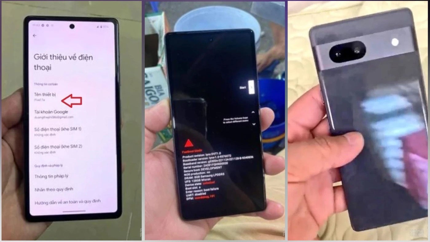 Leaked photos of the yet unreleased Pixel 7a - Google Pixel history: the evolution of "Google Phones"