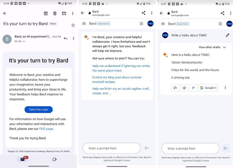 We were given access to Bard and asked it to create a haiku about TSMC - Here&#039;s how you can join the waitlist for early access to Google&#039;s AI chatbot Bard