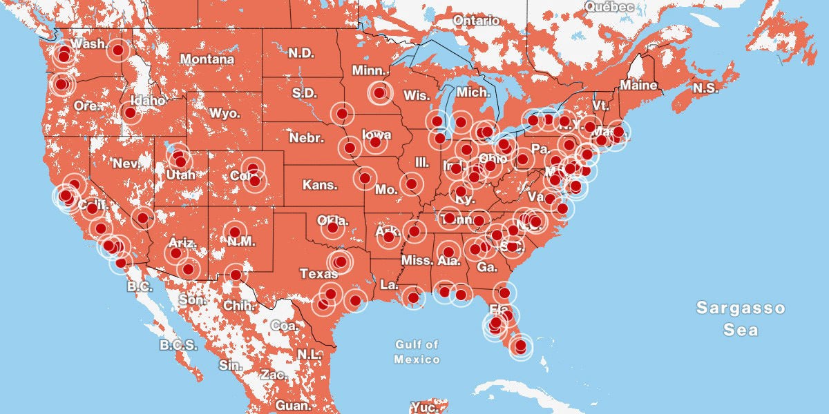 Verizon 5G coverage map
