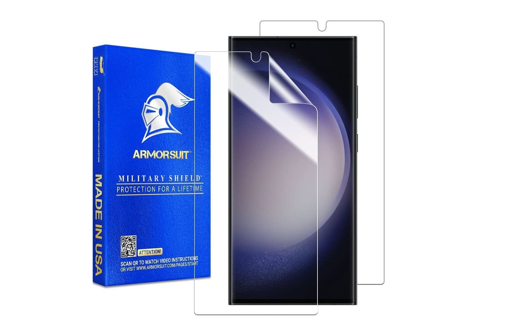 ArmorSuit 2 Pack MilitaryShield Samsung Galaxy S23 Ultra Screen Protector - The best Galaxy S23 series screen protectors - our top picks