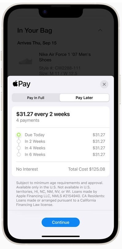 Repayment schedules are easy to understand - Apple Pay Later is unveiled; borrowers can repay loans up to $1,000 with four equal payments