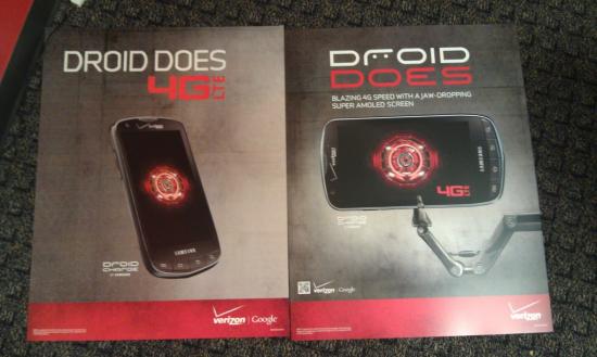Now that some promotional material and accessories for the Samsung Droid Charge have been received at Verizon stores, a launch of the carrier&#039;s next LTE handset should not be too far away - Accessories for Samsung Droid Charge start to make appearance
