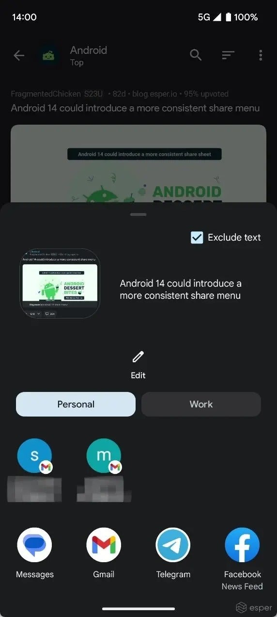 New report reveals Android 14 could reshape the share sheet once again