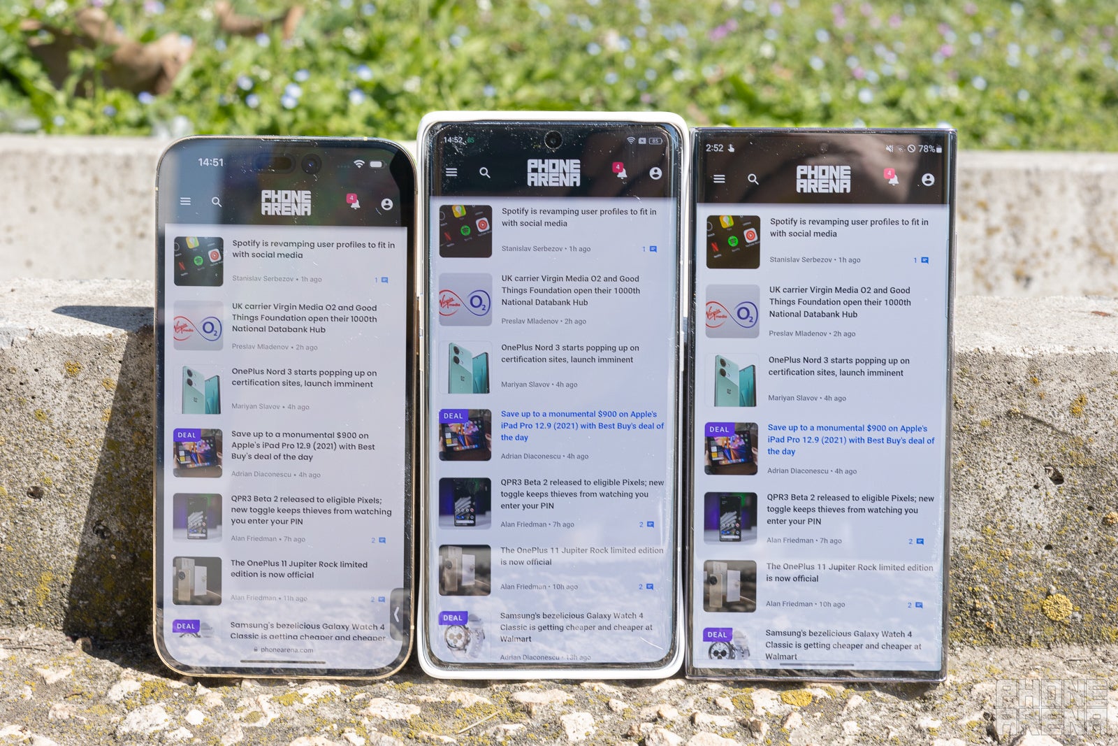 Brightest phone displays test: Oppo Find X6 Pro vs Galaxy S23 Ultra vs iPhone 14 Pro Max