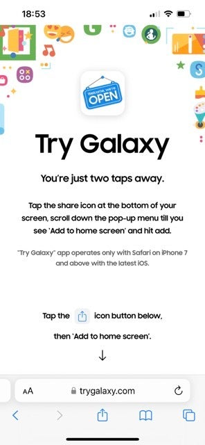 You can now virtually try out a Samsung device, right from your iPhone