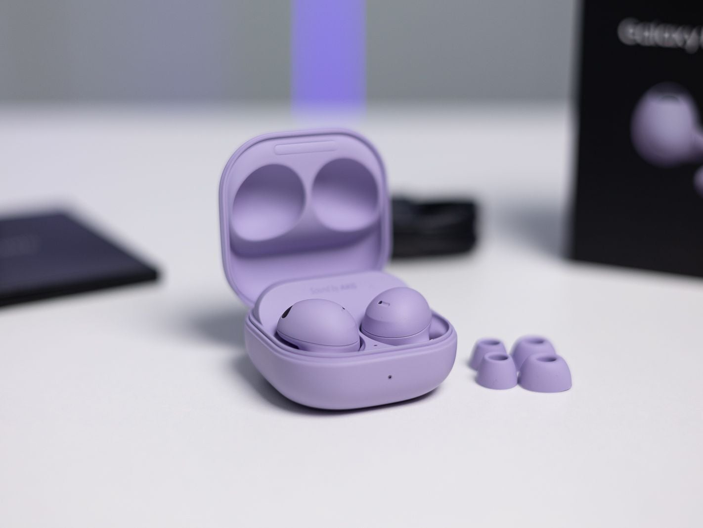 Lilac is such a unique color for a pair of wireless buds. | Image Credit - PhoneArena - Best Easter deals of 2023: top offers on phones, smartwatches, headphones, and more