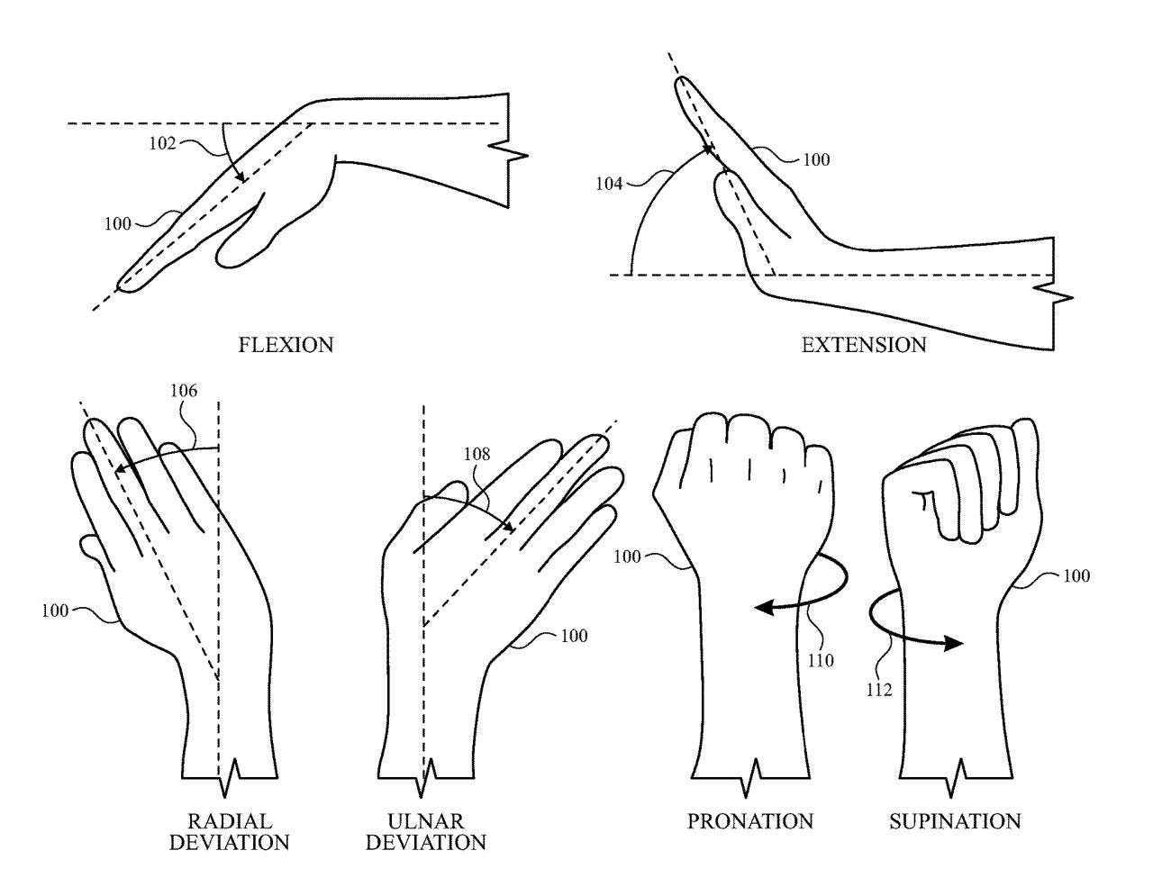 Image from Apple's&nbsp;"Electrodes For Gesture Recognition" patent showcasing what might be possible with electrode-equipped bands. - Your Apple Watch might come with a really smart wrist band in the future