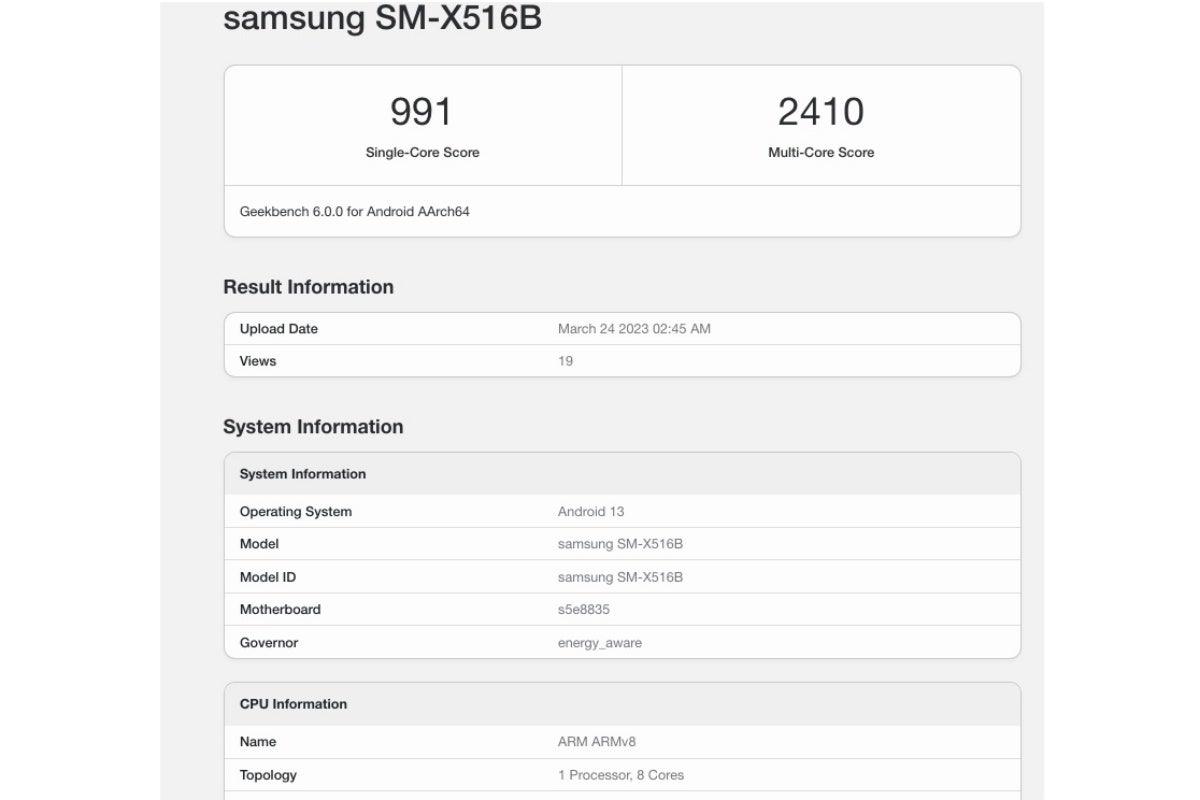 The Galaxy Tab S9 FE could be tied in the raw power department with the Tab S7 FE. - Early benchmarks reveal the raw power of the Samsung Galaxy Tab S9, Tab S9 Ultra, and... Tab S9 FE