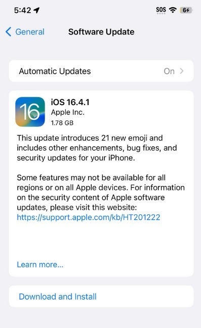 Apple released iOS 16.4.1 today, a minor update that fixes a couple of bugs - Apple releases iOS 16.4.1 to patch a pair of vulnerabilities and fix two minor issues