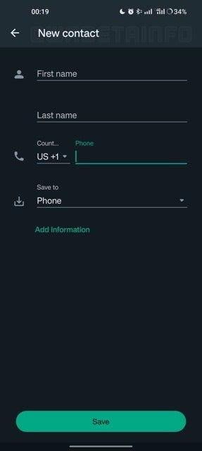 Wabetainfo - La prochaine mise à jour Android de WhatsApp permettra la modification des contacts directement dans l'application