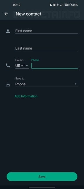 Wabetainfo - Upcoming WhatsApp Android update will allow contact editing directly within the app