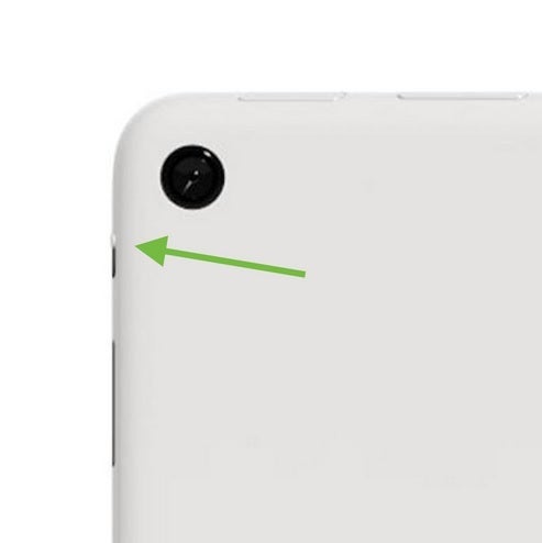 Gros plan de cet interrupteur à bascule - Les photos de la tablette Pixel récemment tweetées montrent une bascule nouvellement ajoutée pour activer/désactiver le micro et les caméras