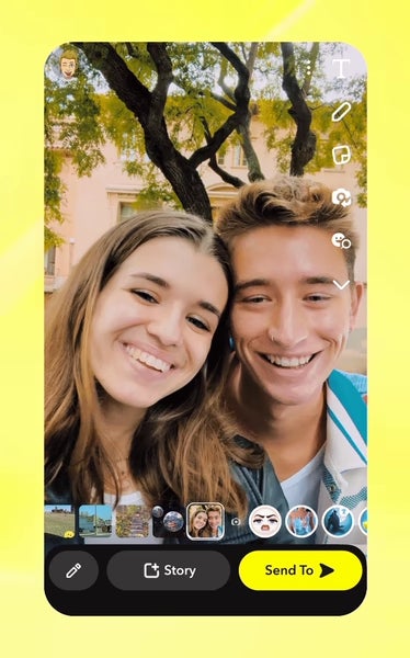Snapchat makes its AI chatbot available to everyone, adds new stories and call lenses