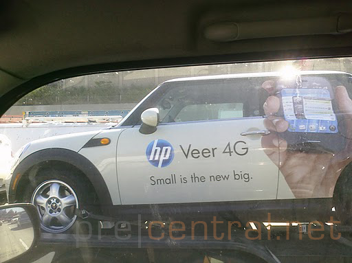 Mini Coopers provide maxi promotion for the HP Veer 4G in Los Angeles
