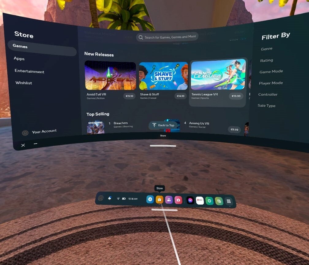 The Quest 2&#039;s app store icon - How to buy games for the Oculus Quest 2, request a refund, and change payment method