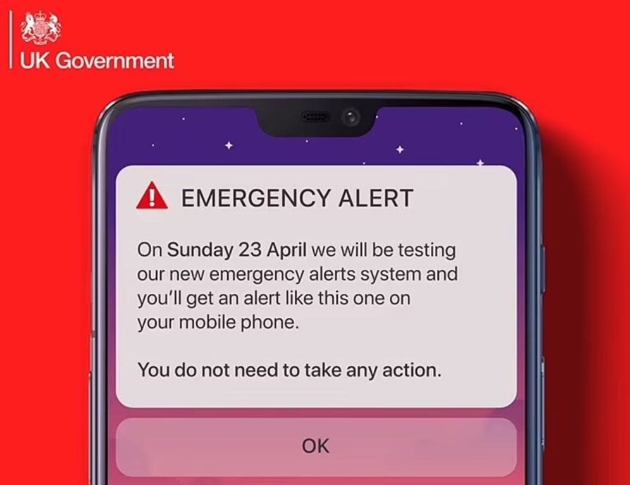 The U.K. government warns smartphone users about April 23rd - Smartphones in one country will blast a loud earth-shattering alarm tomorrow as part of a test