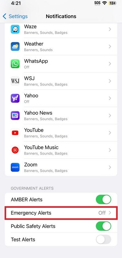 Apple iPhone users can disable the alert in their notifications settings - Smartphones in one country will blast a loud earth-shattering alarm tomorrow as part of a test