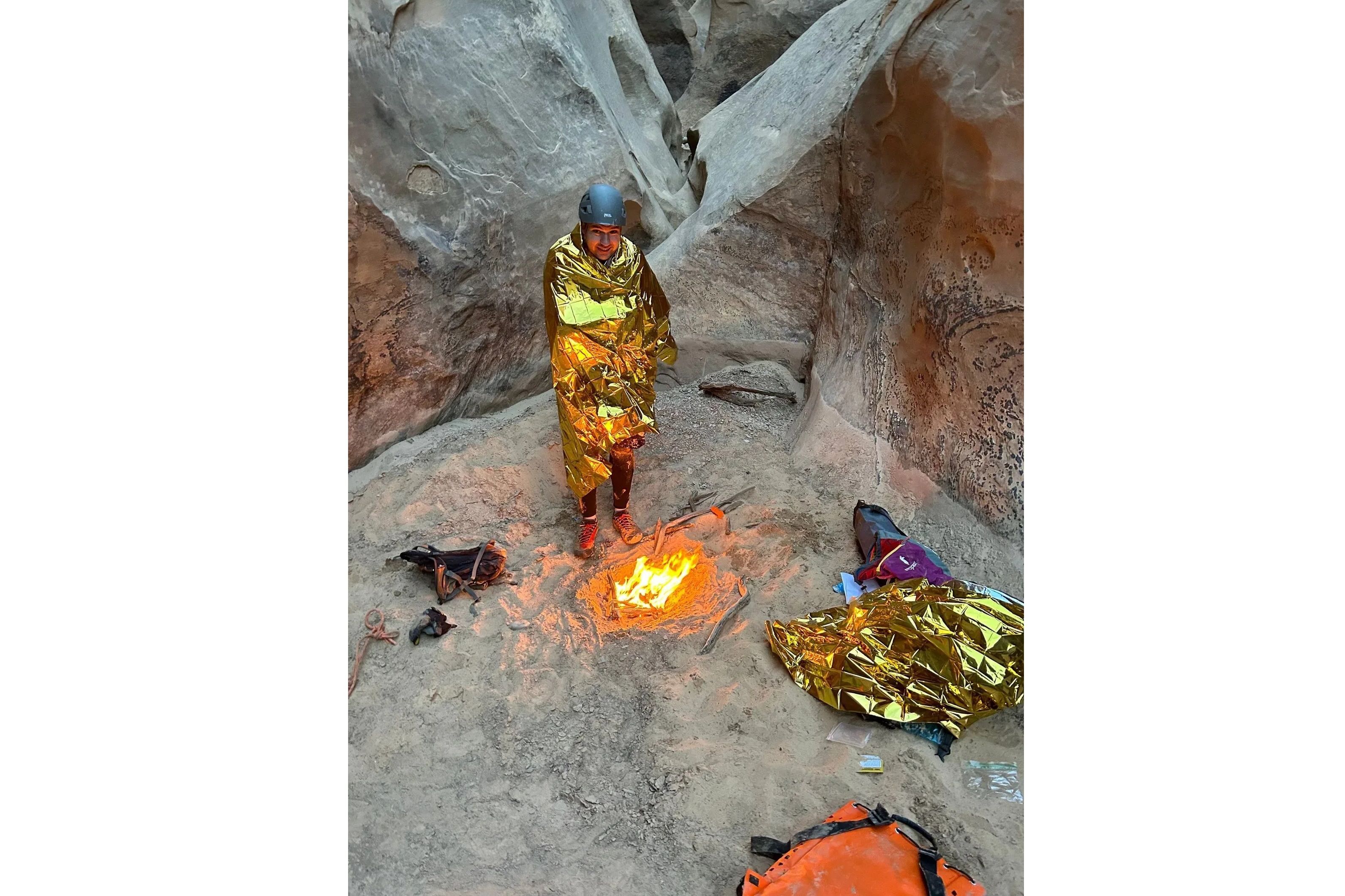 Image reproduite avec l'aimable autorisation de KUTV - L'iPhone 14 sauve trois étudiants de la mort gelée dans un canyon de l'Utah