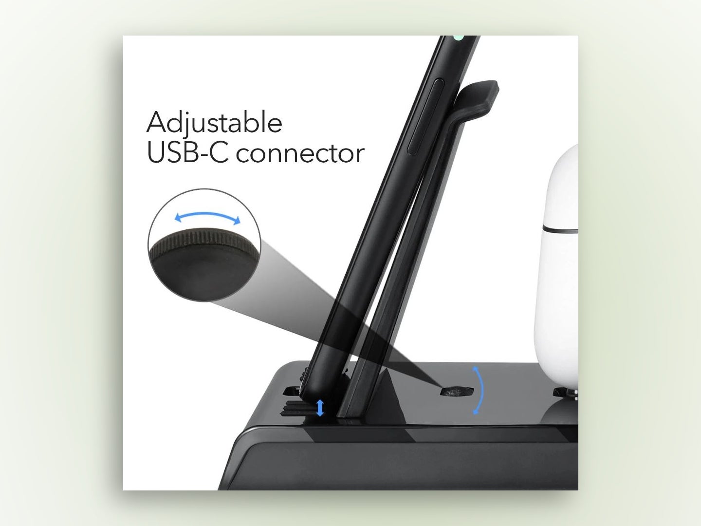 This little image showcases how the USB-C port can be adjusted. - This Pixel-exclusive gadget can make your life way easier and it&#039;s already on sale!