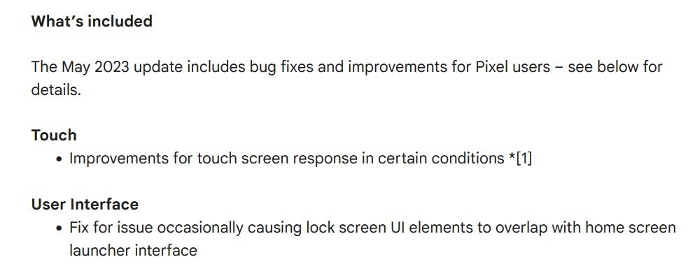 Today&#039;s May functional update for eligible Pixel models contains just a pair of fixes - Unbelievable! Google releases the May Pixel update on time